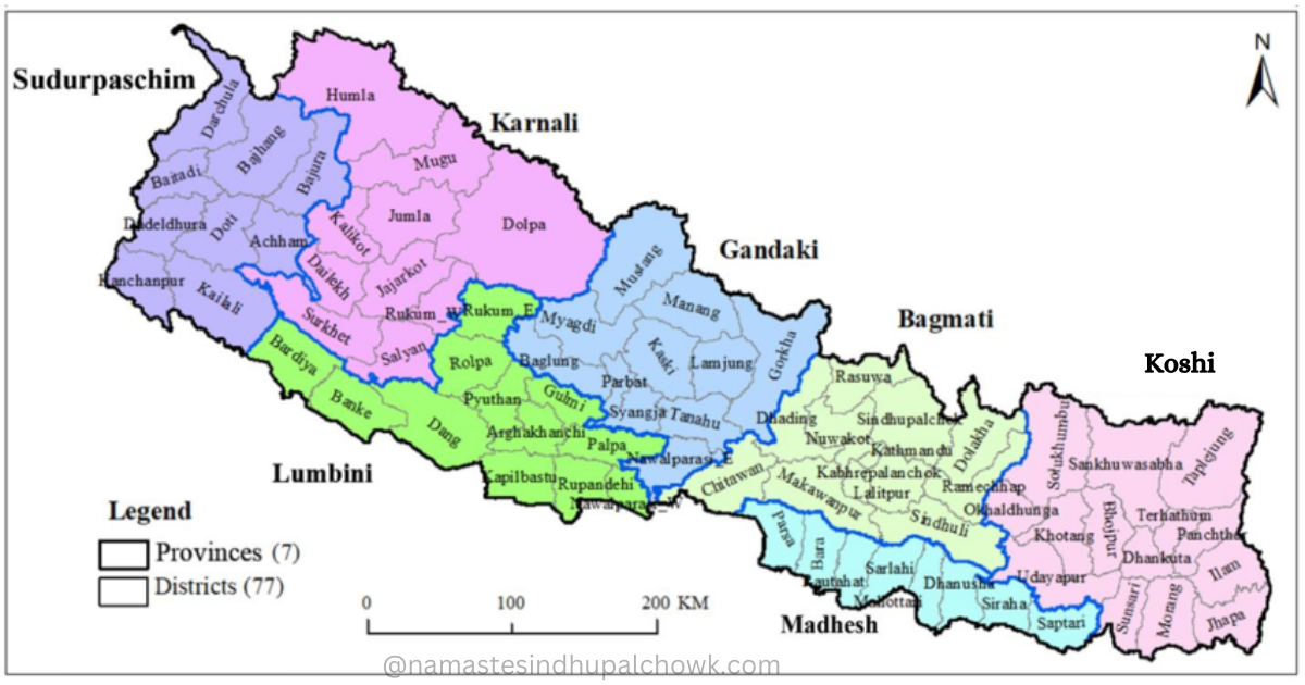 7 Provinces Of Nepal Population Districts Geography Capital 